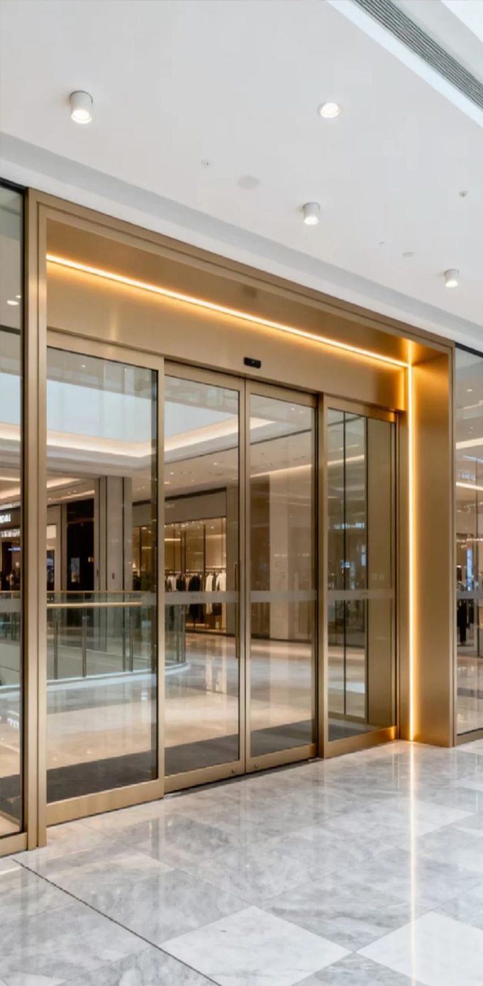 Commercial Automatic Sliding Entry Doors Shopping Mall