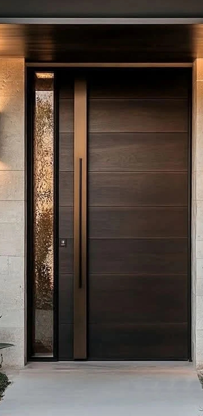Modern Entry Door With Sidelight