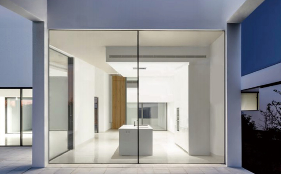 White Aluminum Sliding Patio Doors for Garden Villa