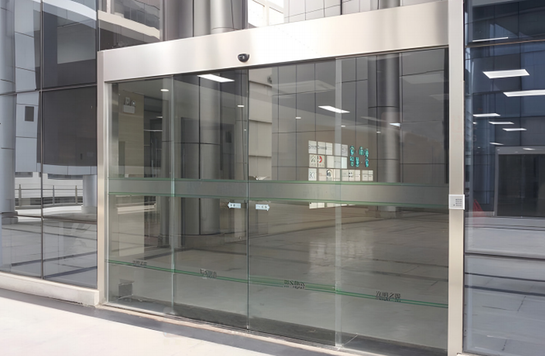 Frameless All Glass Automatic Sensor Door for Retail Shops